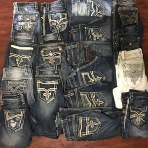 Men Rock Revival Jeans